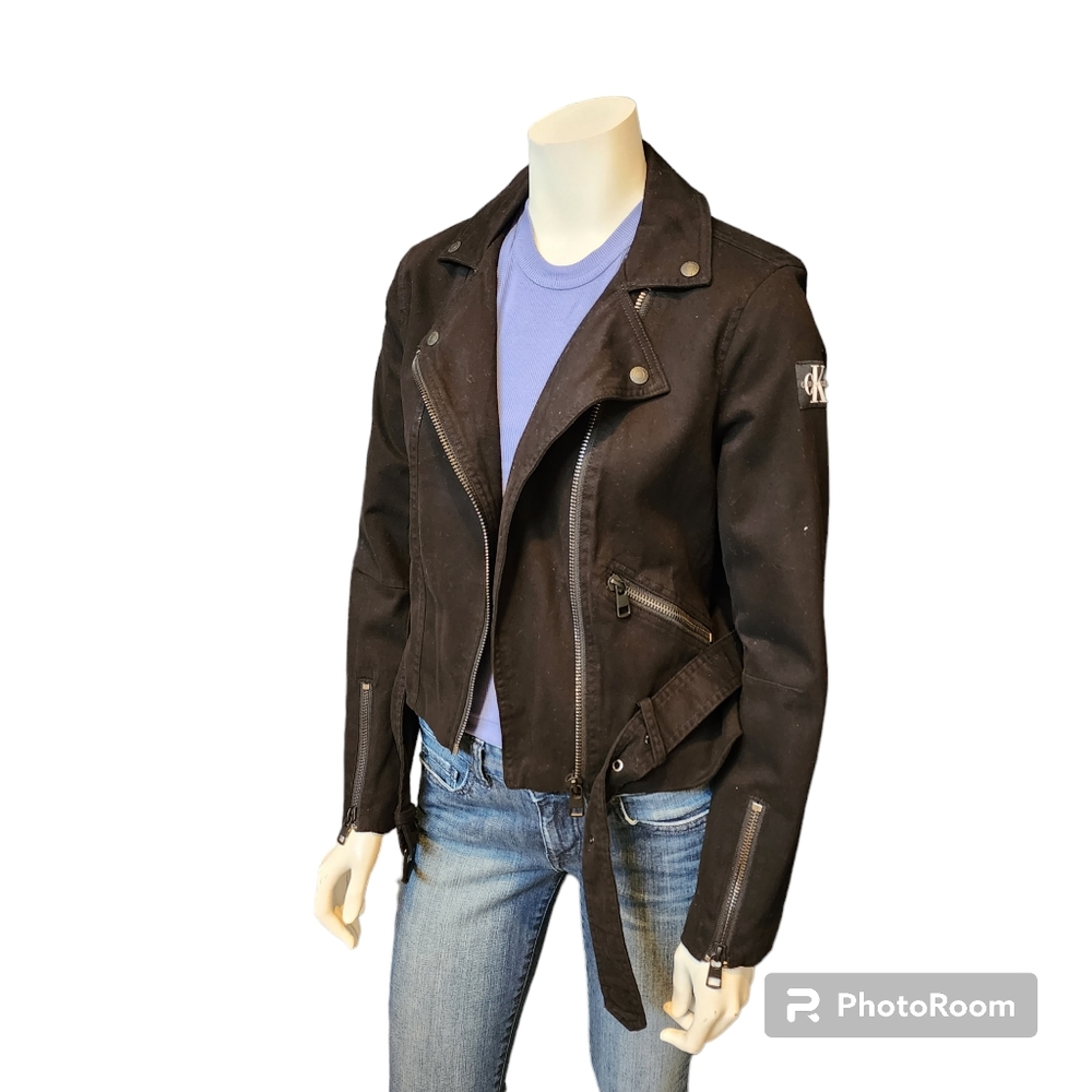 Black moto jacket